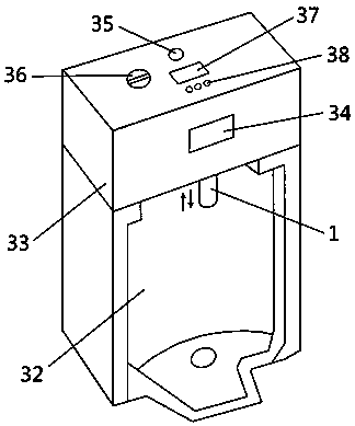 A cleaning and drying device for an intelligent urinal