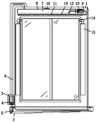 Wood-plastic aluminum alloy door and window with fire-extinguishing function