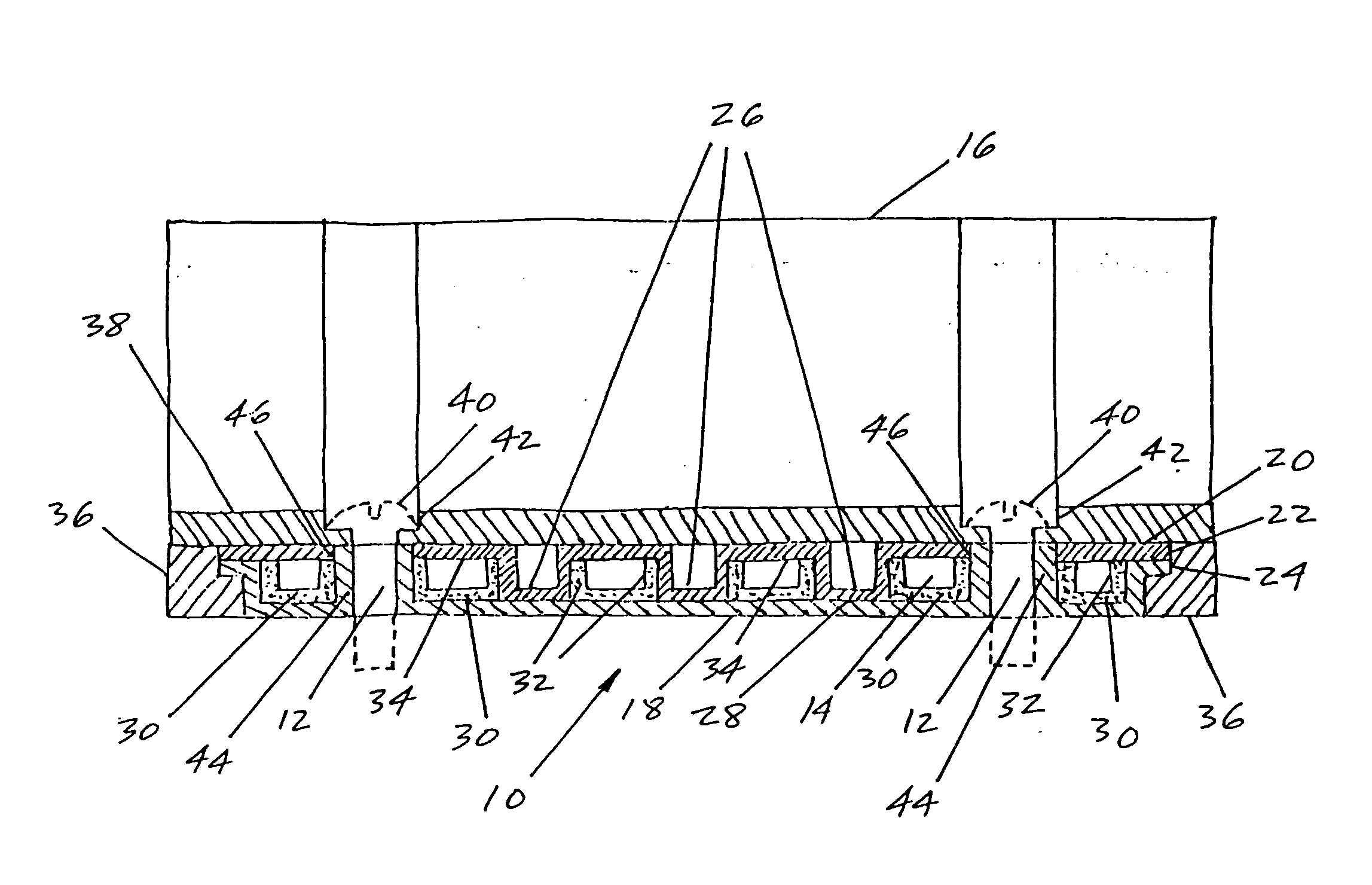 Integrated circuit heat pipe heat spreader with through mounting holes