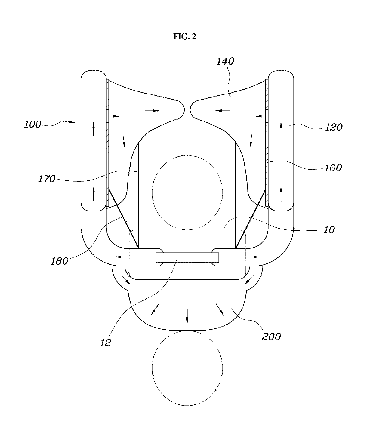 Headrest airbag for vehicle