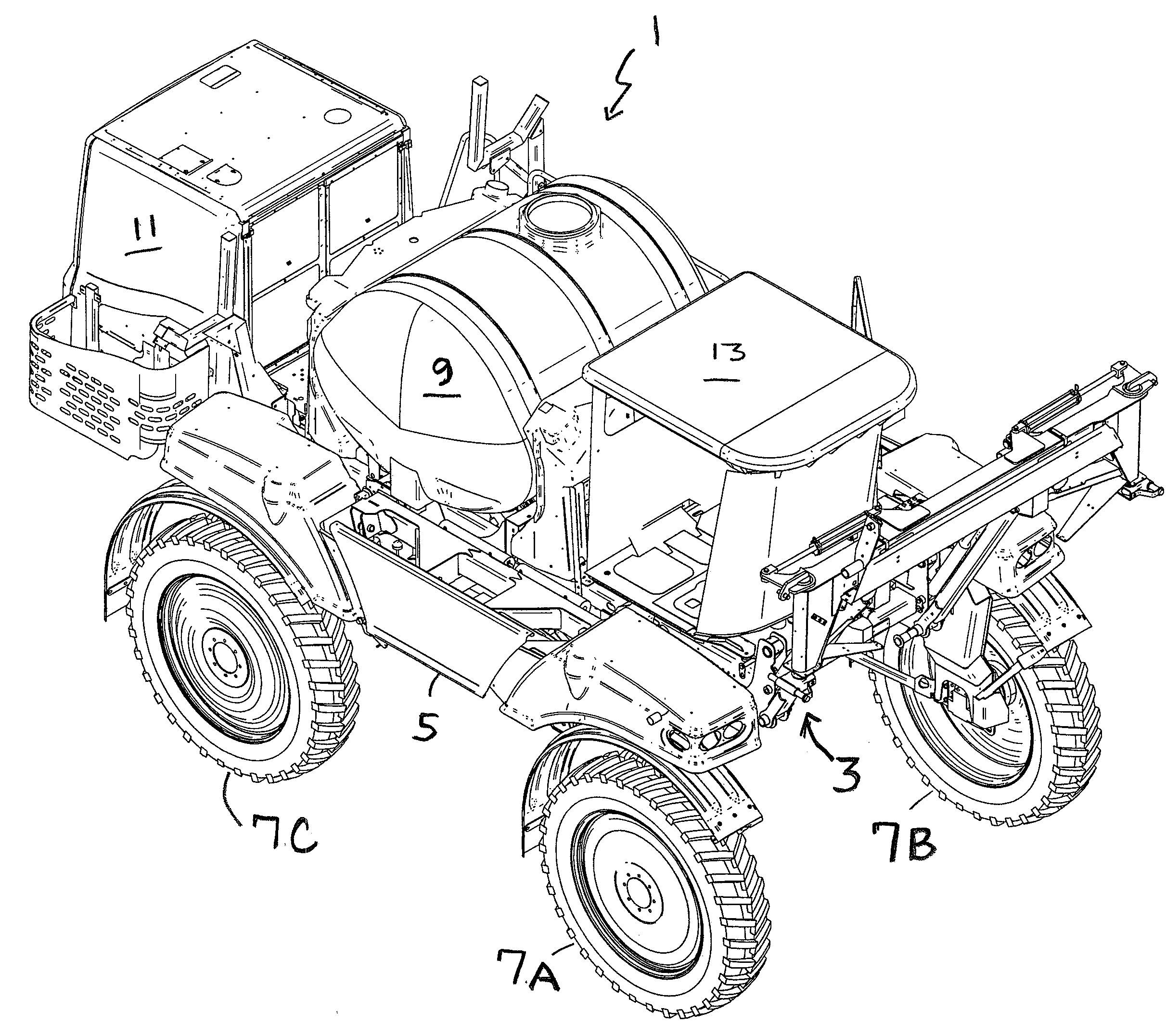 Suspension System for an Agricultural Vehicle