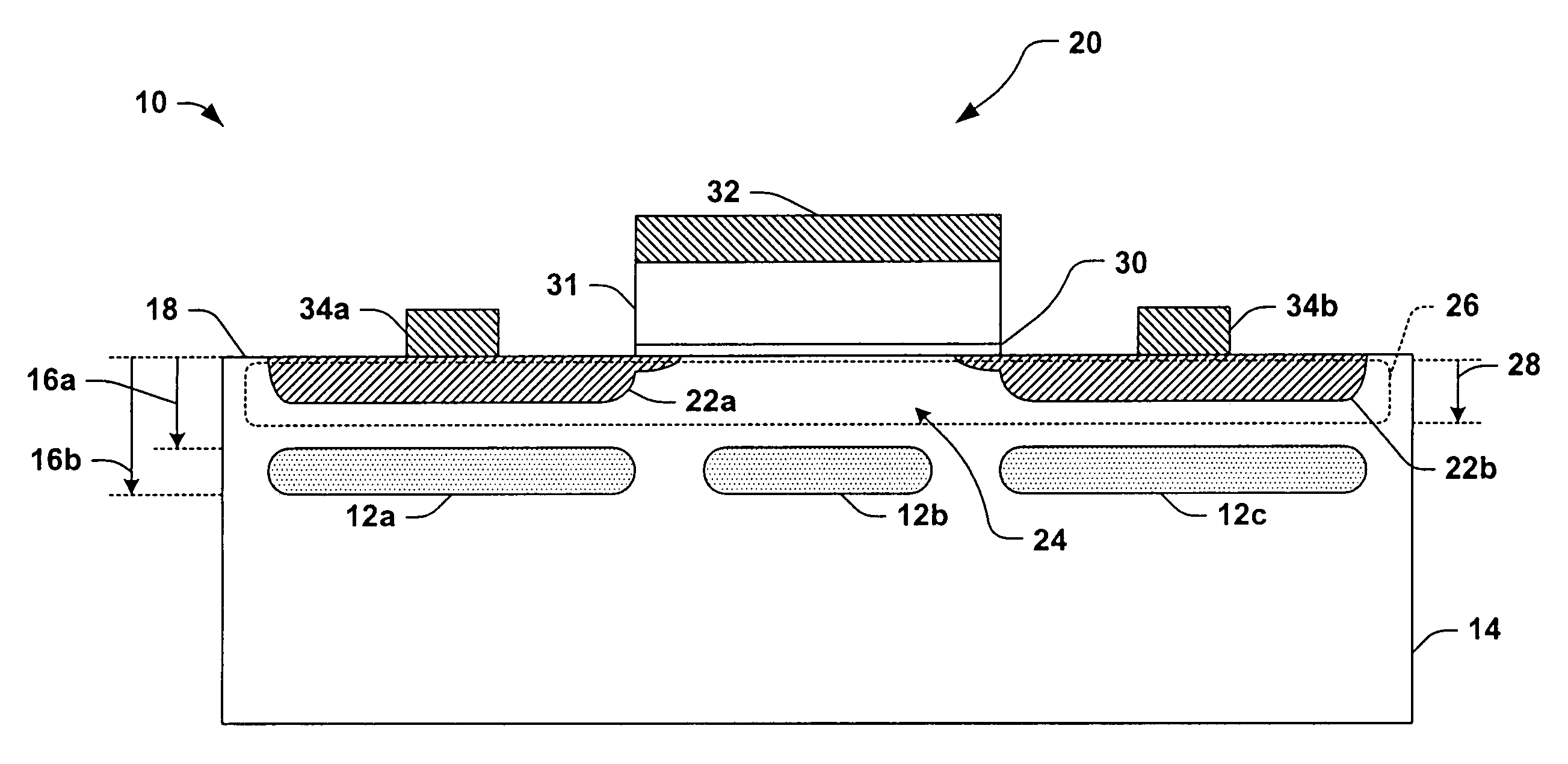 Methods and apparatus for inducing stress in a semiconductor device