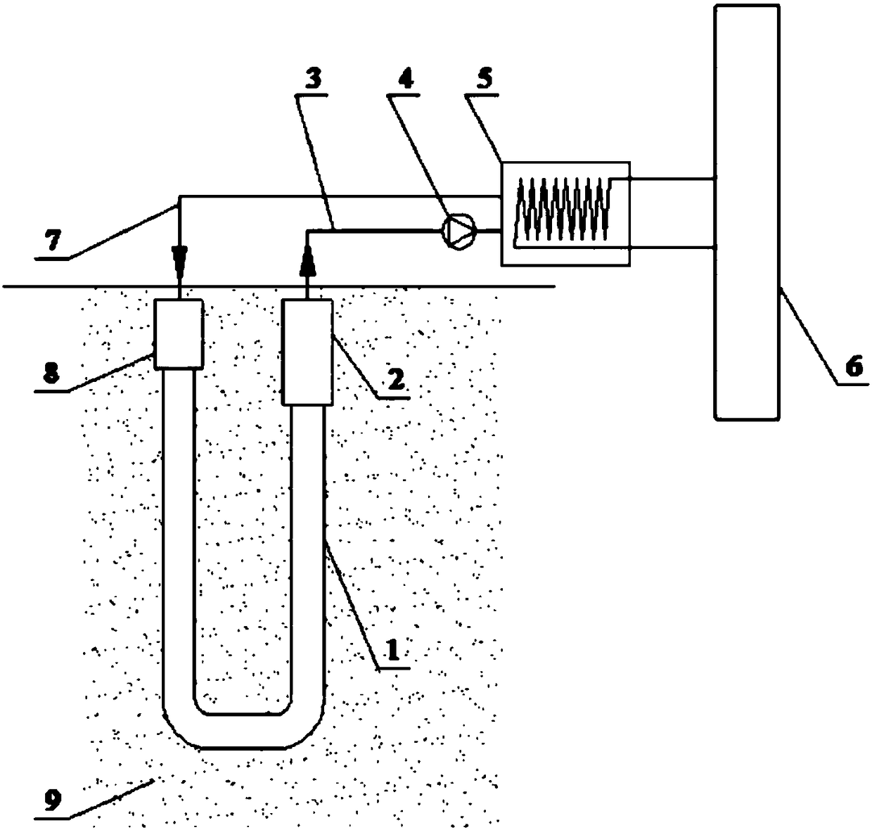 Geothermal energy heat exchange device