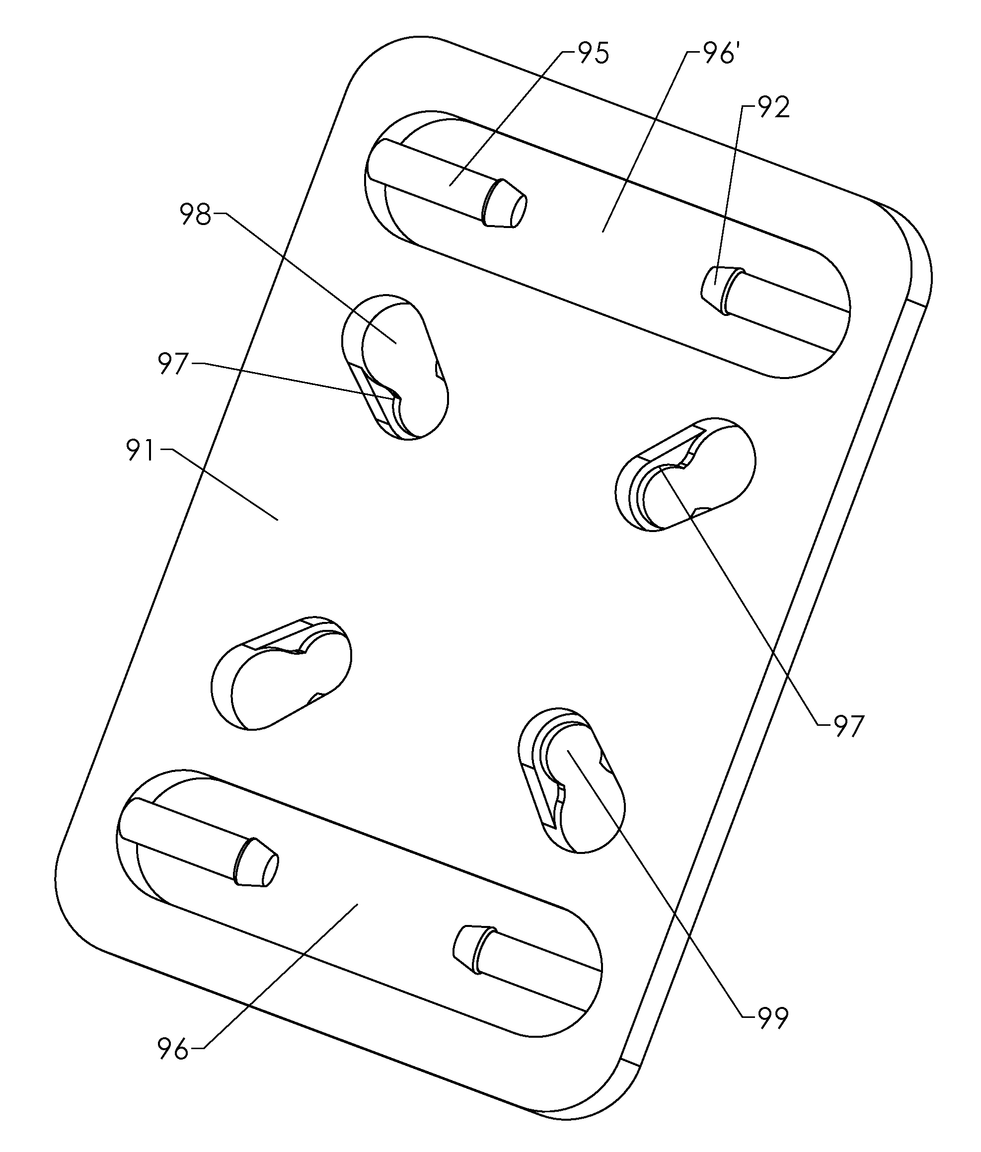 Multiple suction cup attachment platform: securing an electronic device on a vertical surface