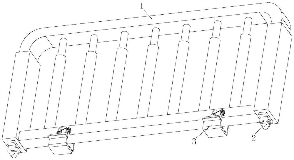 Building construction guardrail device