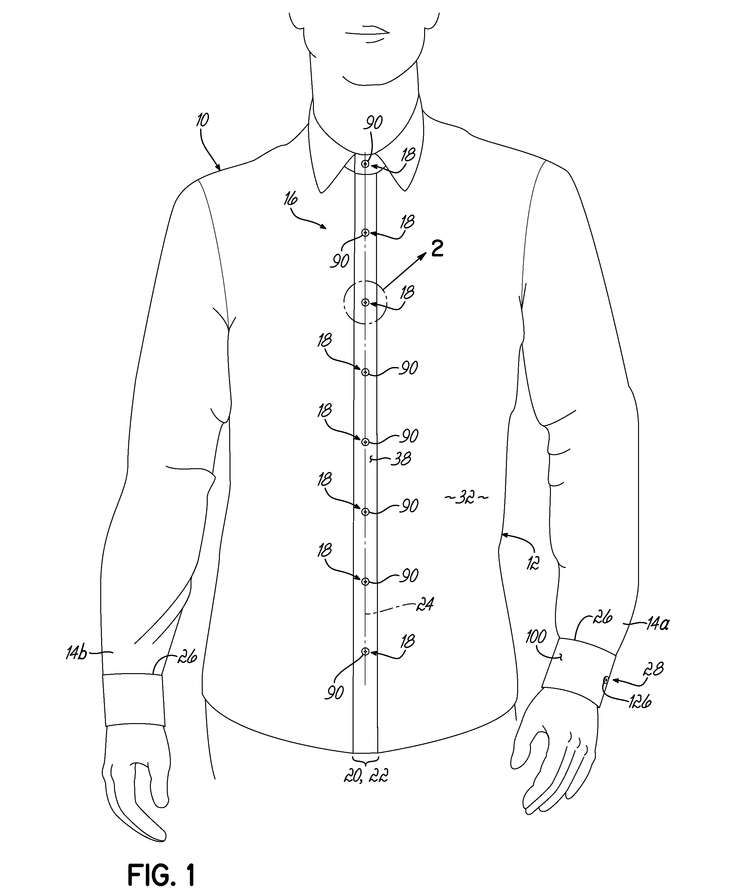Article of Clothing Having Magnetic Fastening Assemblies