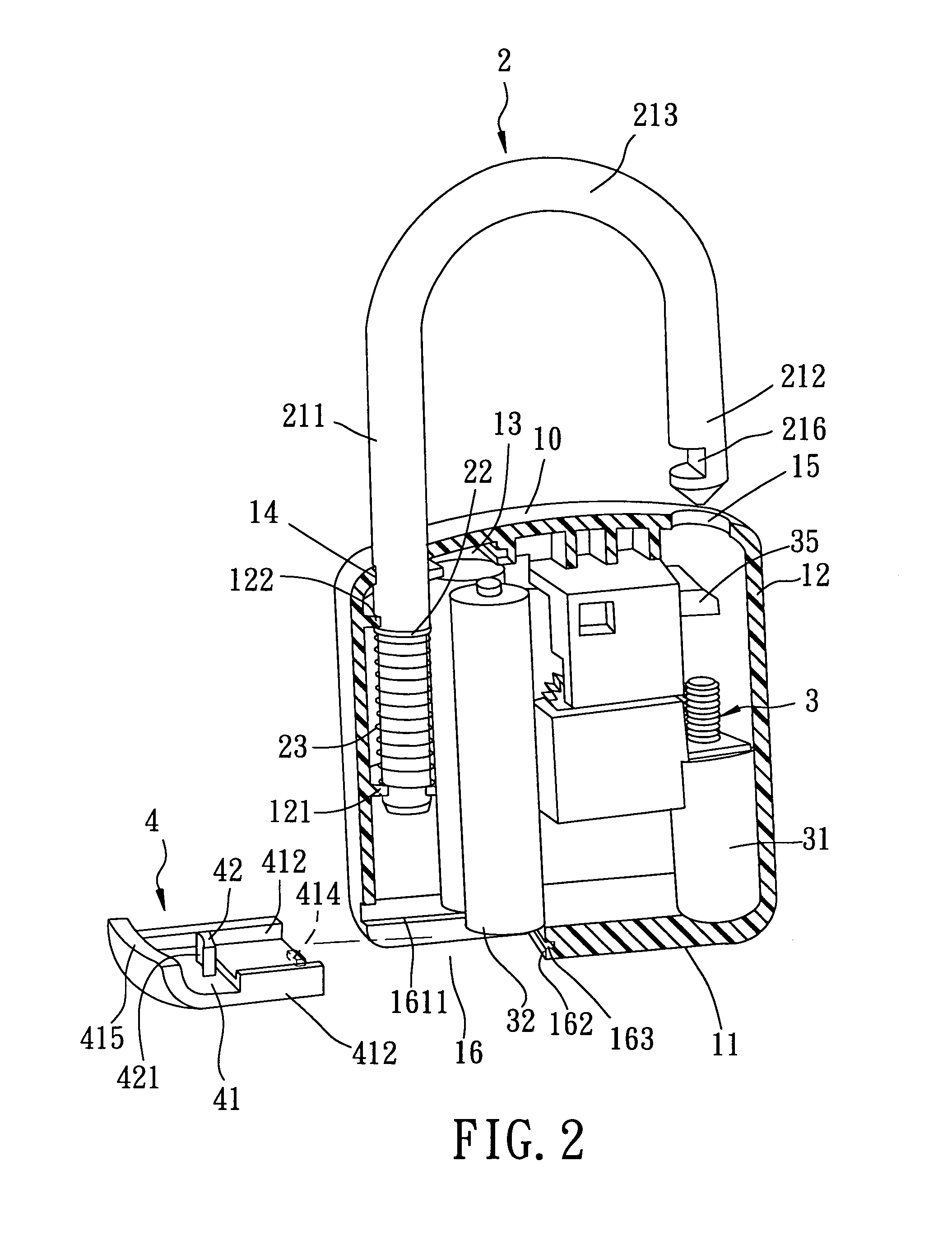Electric padlock