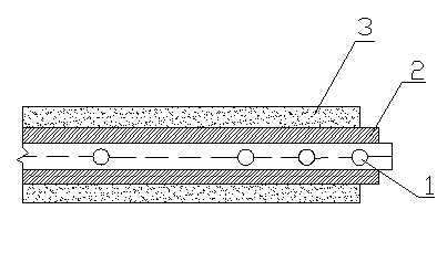 Coal bed multipoint temperature measuring cable-tray sensor