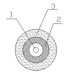 Coal bed multipoint temperature measuring cable-tray sensor