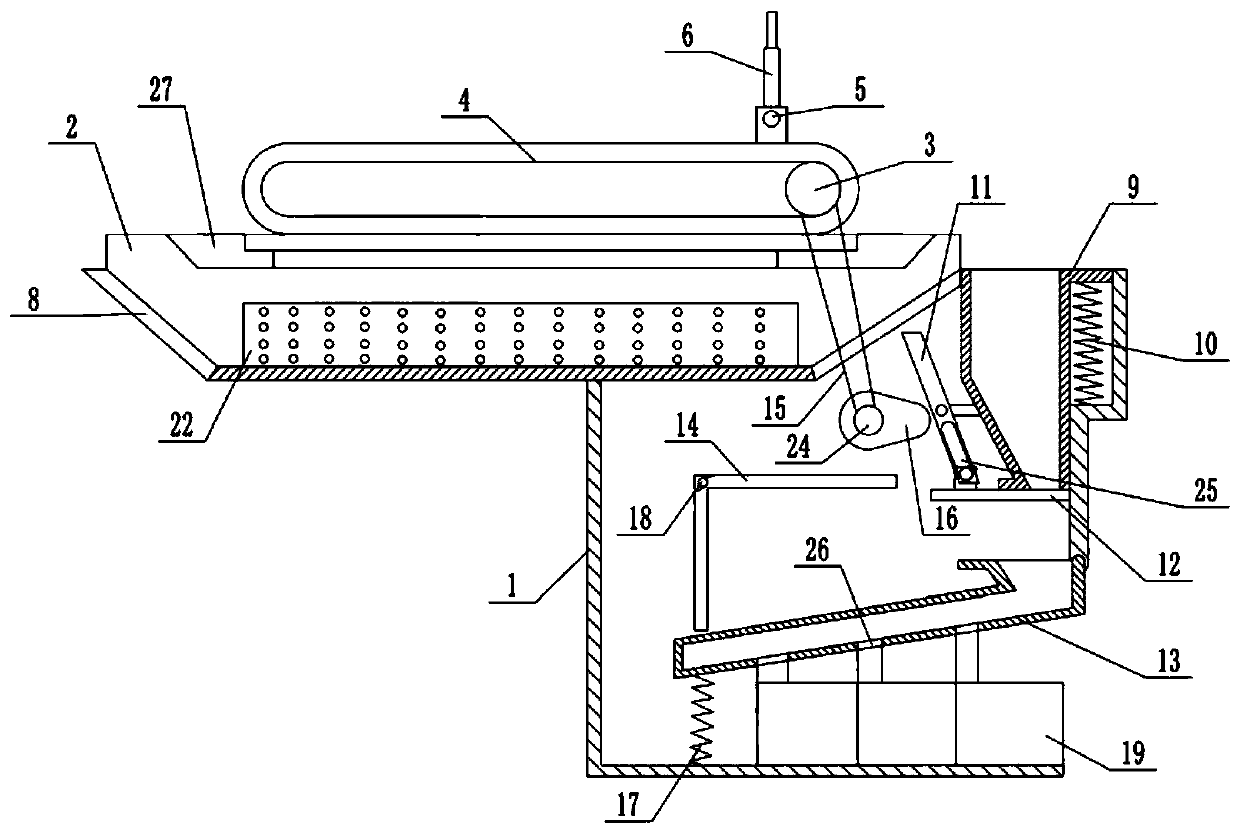 Nut cleaning and sorting device