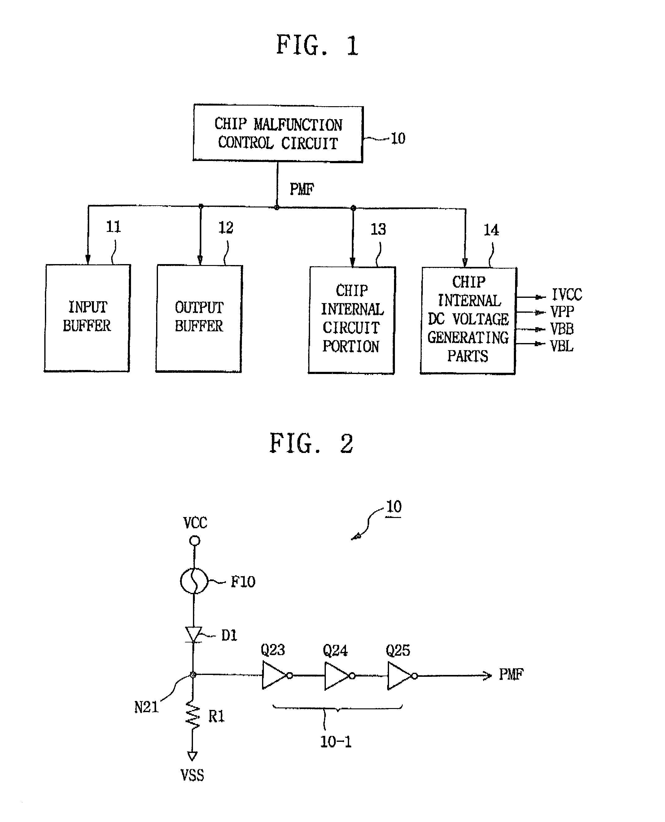 Semiconductor device with malfunction control circuit and controlling method thereof