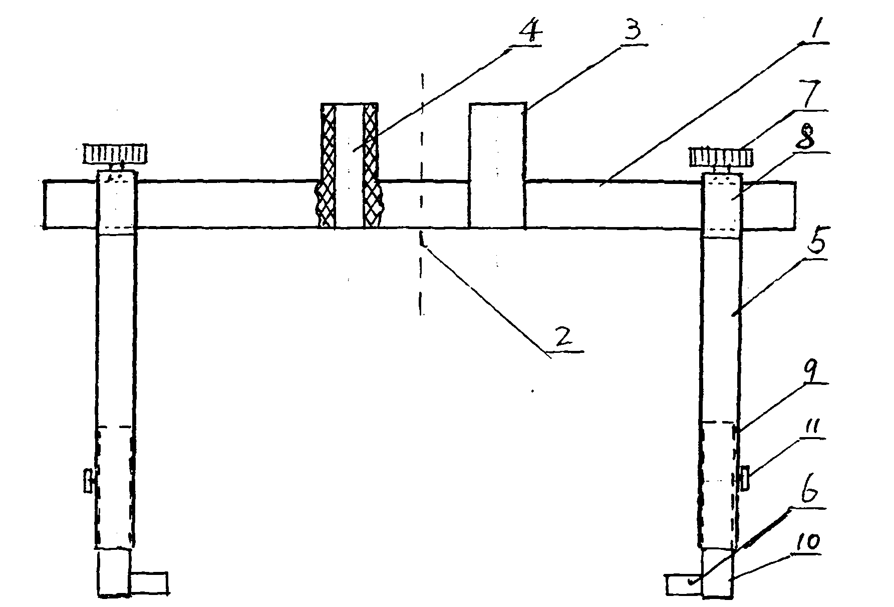 Puncture guide device for frontal horn of lateral ventricle