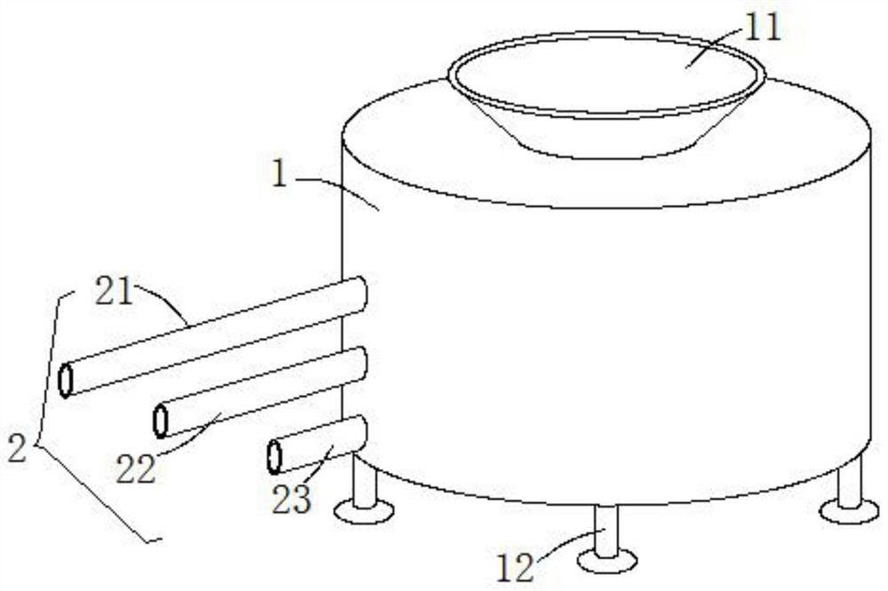 Filtering device for neodymium iron boron waste recovery