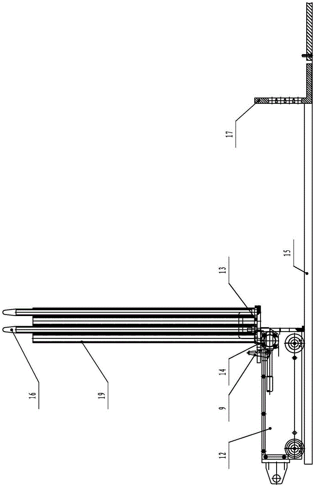 Tube fin radiator automatic pipe threading mechanism