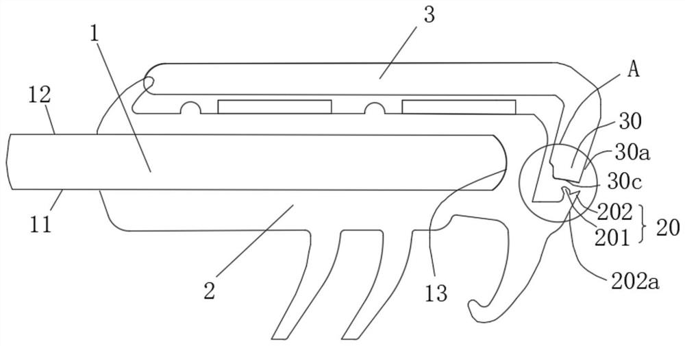 Car window assembly with decorating part