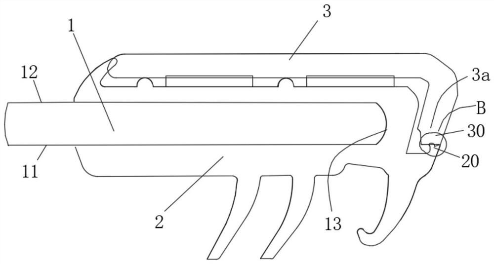 Car window assembly with decorating part