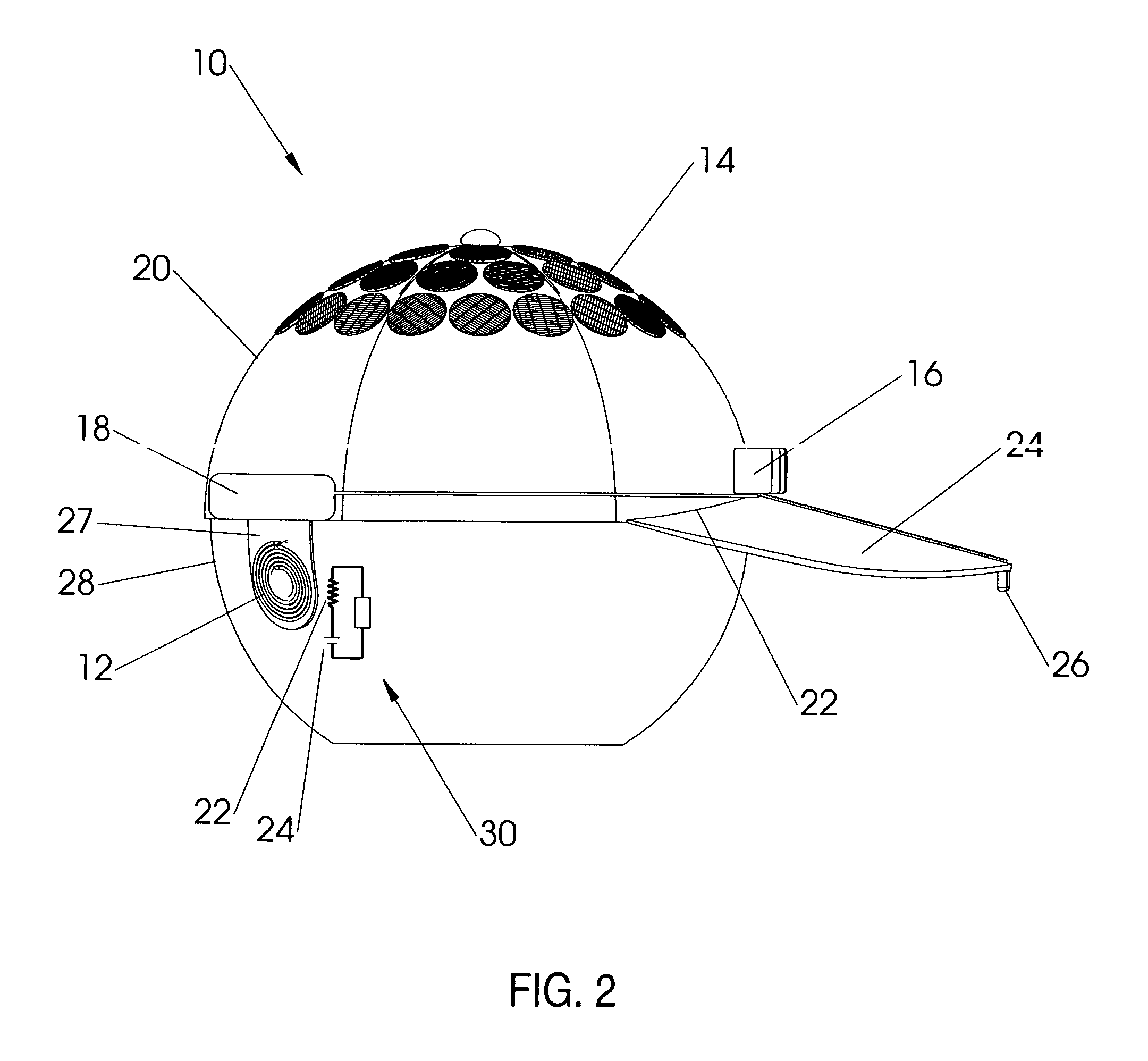 Photovoltaic powered charging apparatus for implanted rechargeable batteries