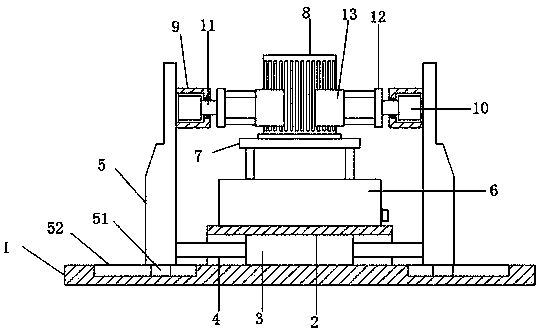 Numerically-controlled machine tool positioning structure for motor machining