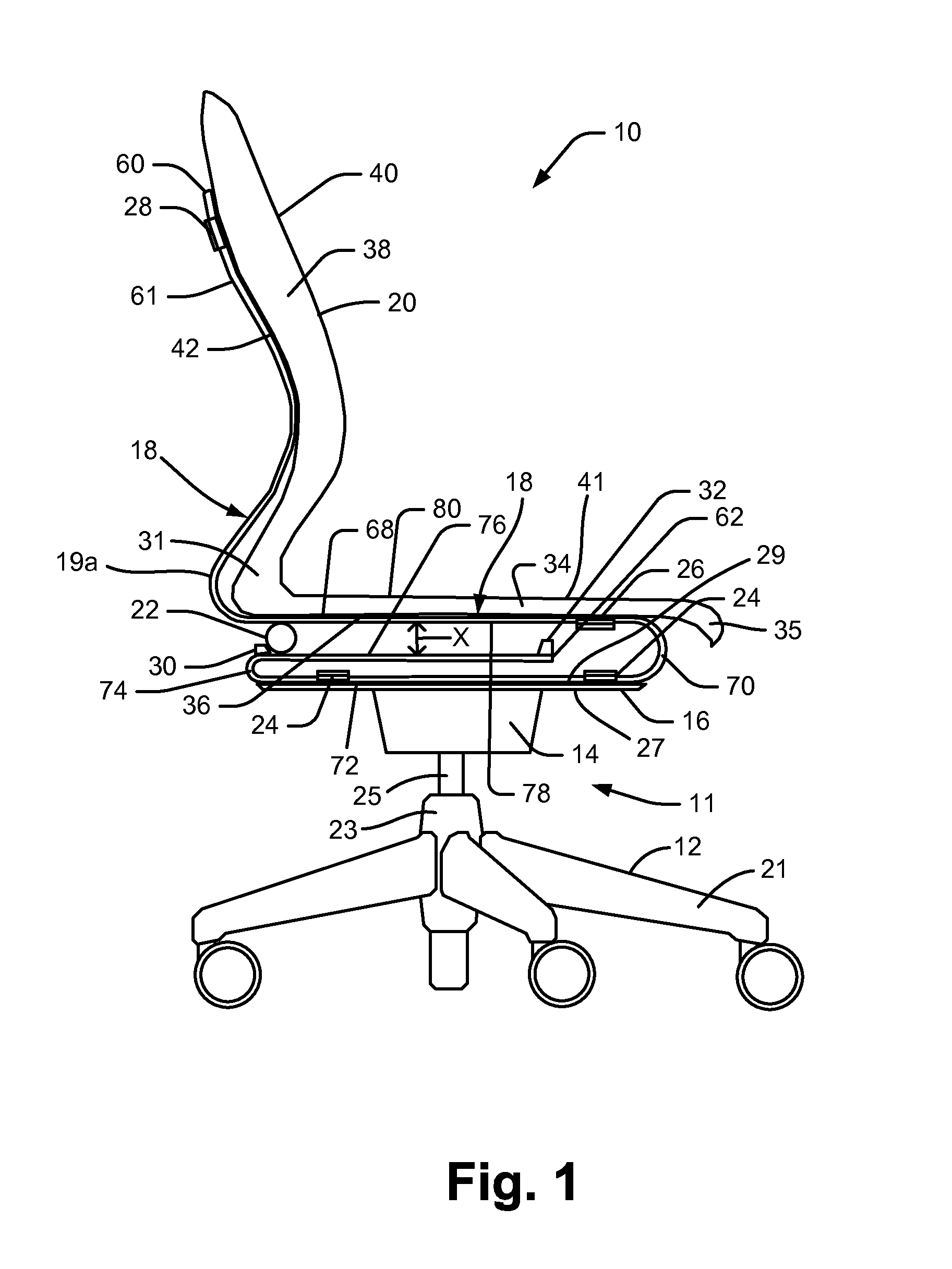 Recline adjustment system for chair