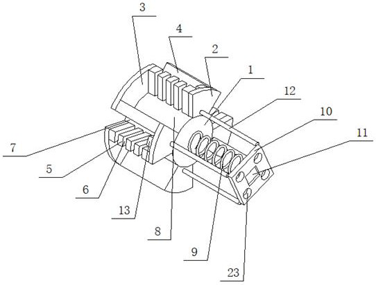 Injection molding machine nozzle and mold entry point anti-blocking device for plastic pipe fittings production