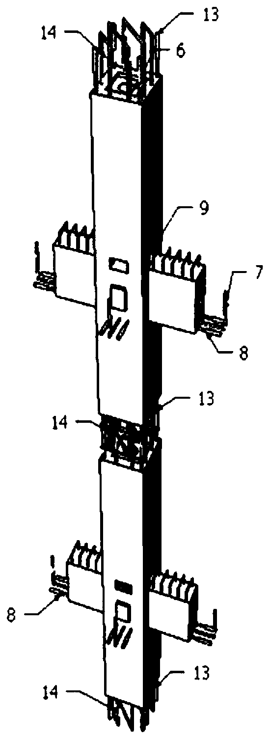 Substructure fabricated frame structure and construction method thereof