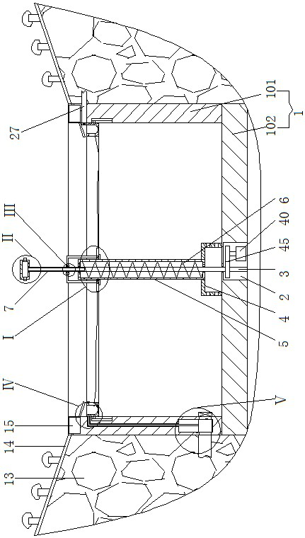 A water circulation device for sponge city landscape