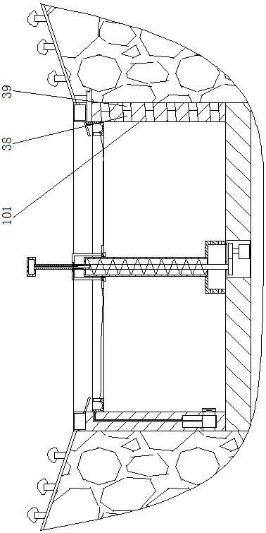 A water circulation device for sponge city landscape