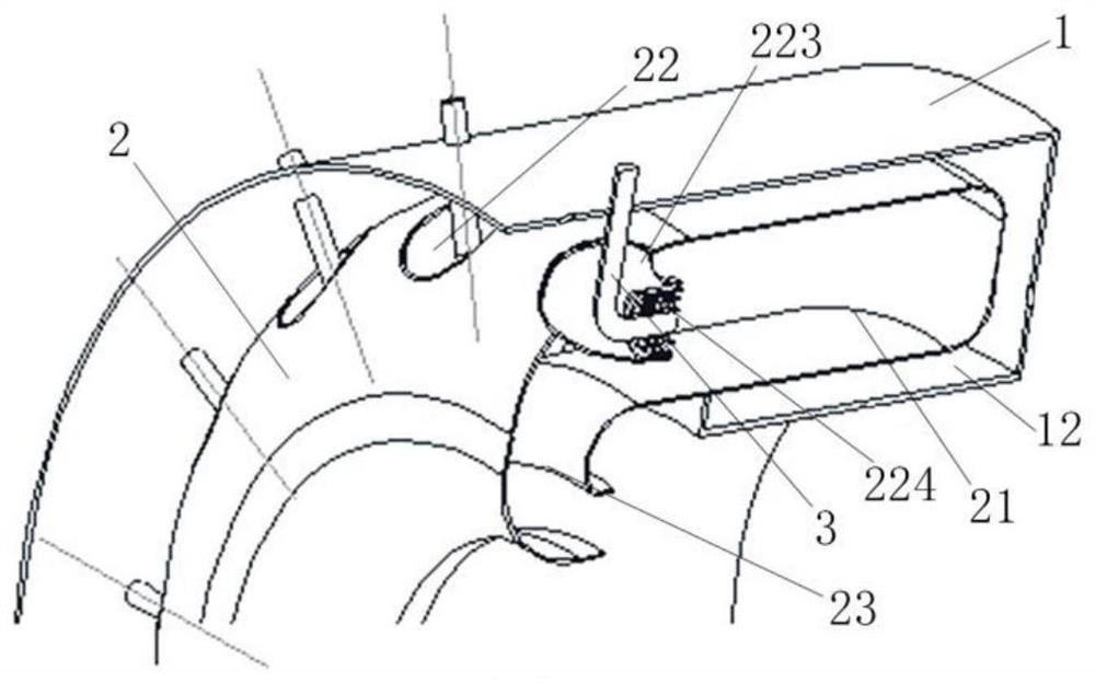 A low-pollution combustion chamber