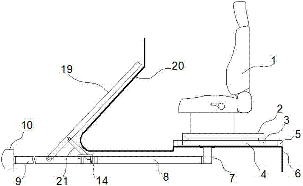 Vehicle-mounted driver protection device