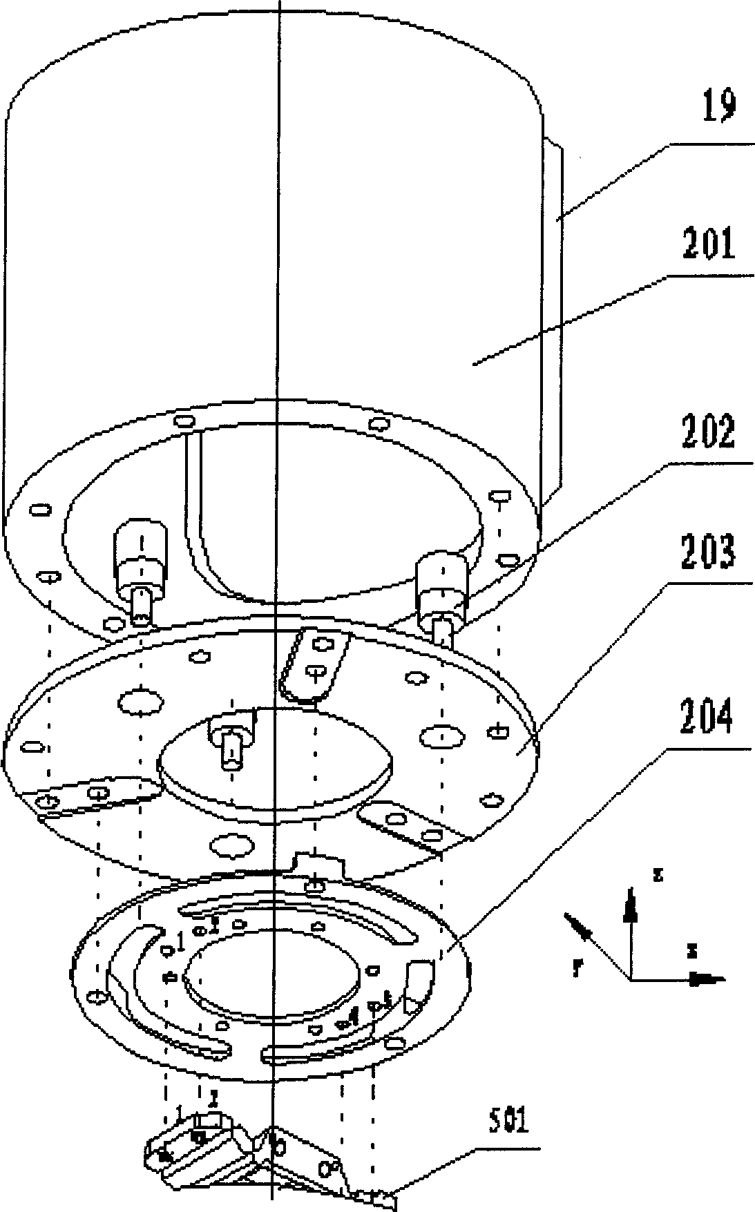 Stepped and repeated illuminating and nano-imprinting device