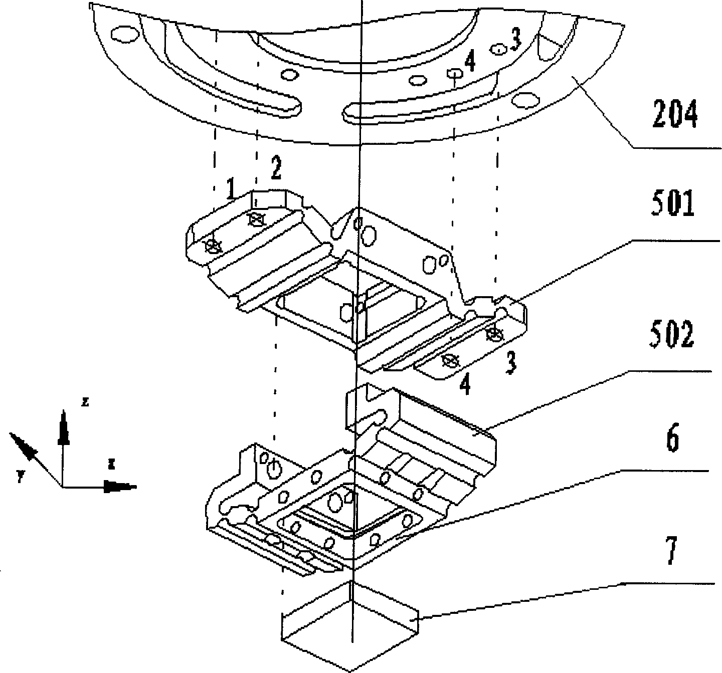 Stepped and repeated illuminating and nano-imprinting device