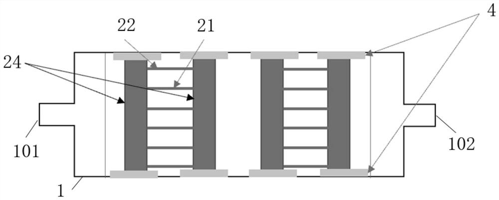 Electrode system and high-efficiency low-energy-consumption hydrolytic acidification coupling electro-catalysis device