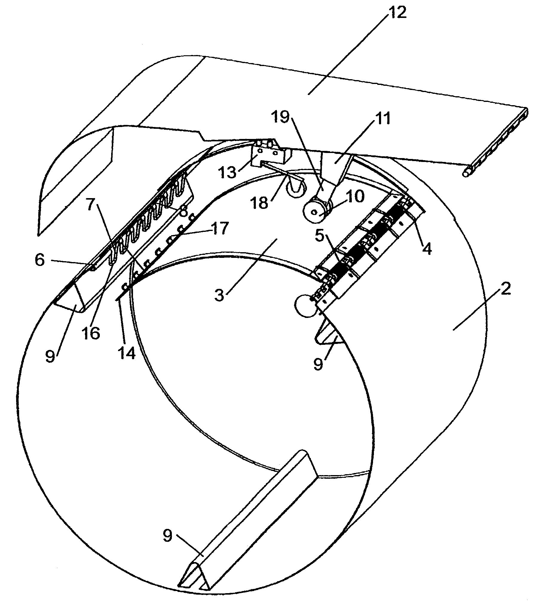 Laundry machine door assembly and method