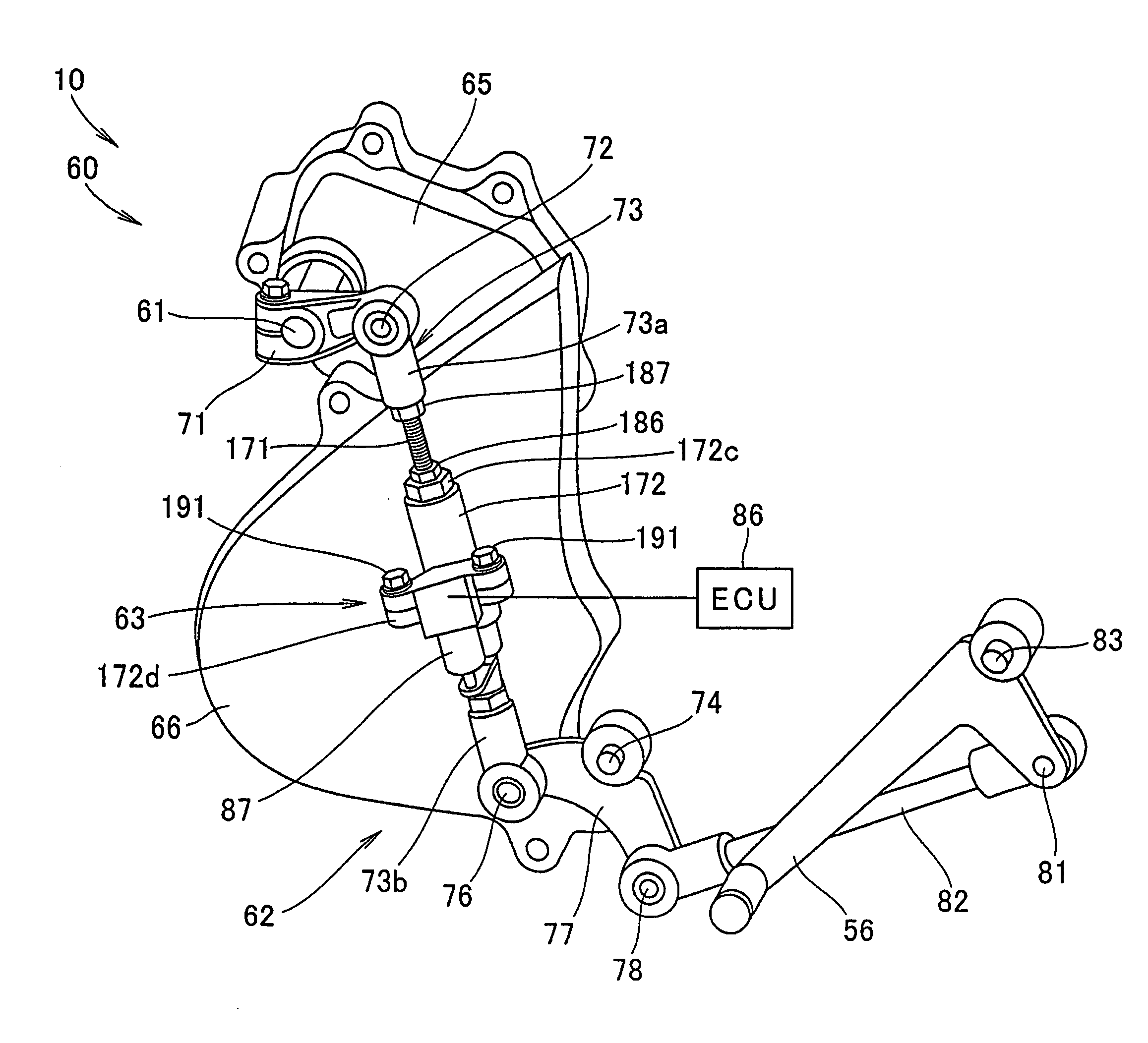 Shifting system for a motorcycle, and motorcycle incorporating same