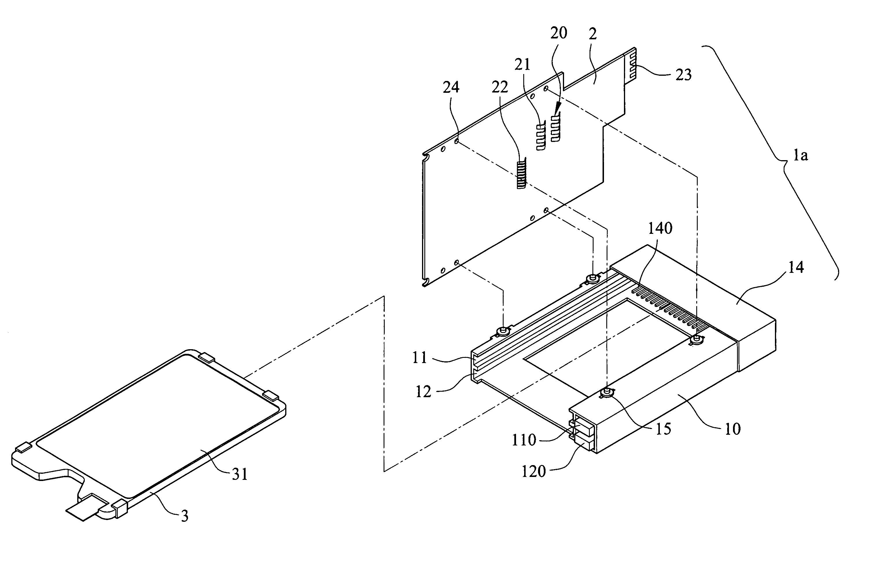 Adaptor device for connecting and accessing data card and computer device incorporating the adaptor device