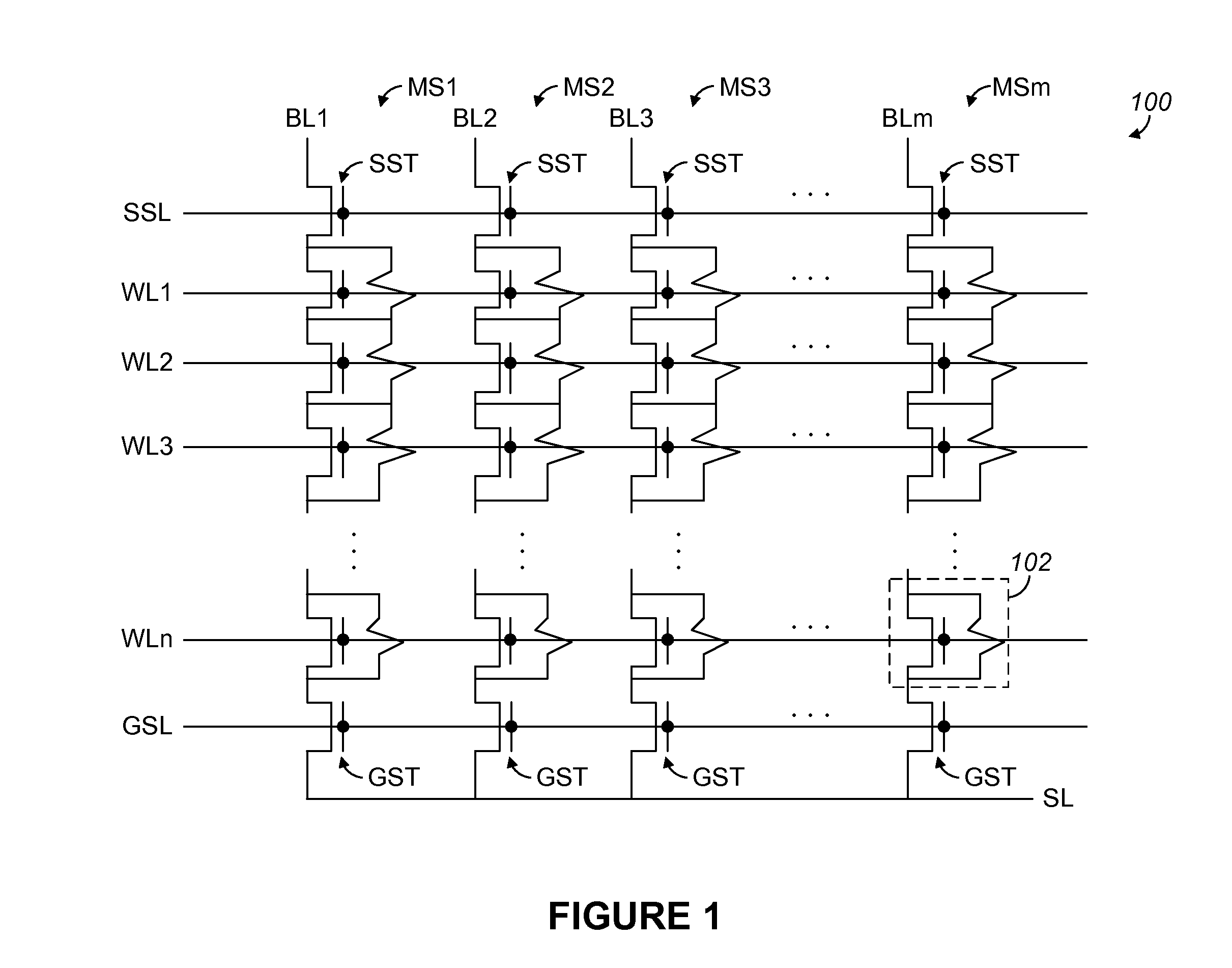 Nonvolatile memory device having a transistor connected in parallel with a resistance switching device