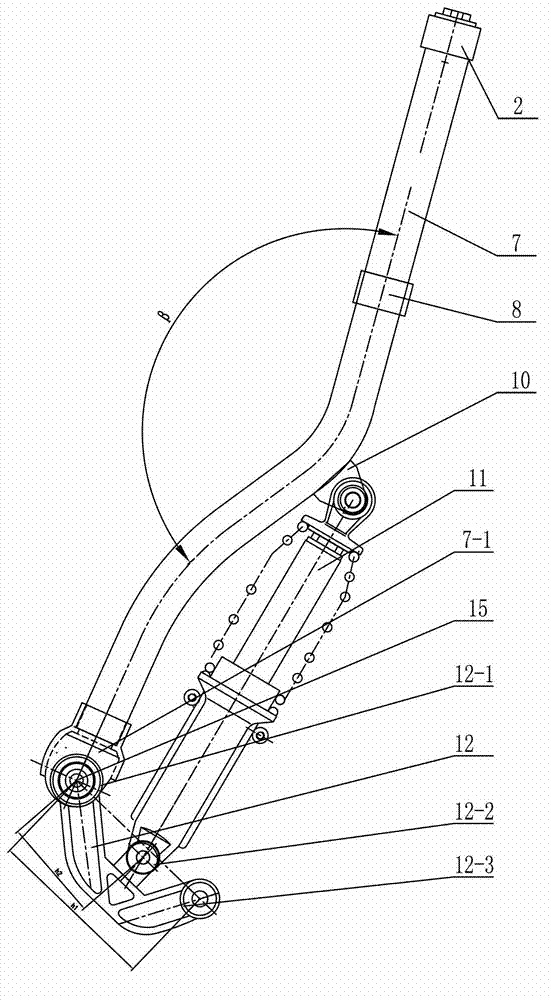 Improved type front shock absorption device of tricycle