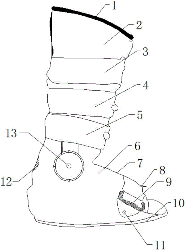 Mechanical-electrical integrated fixing device for orthopedics