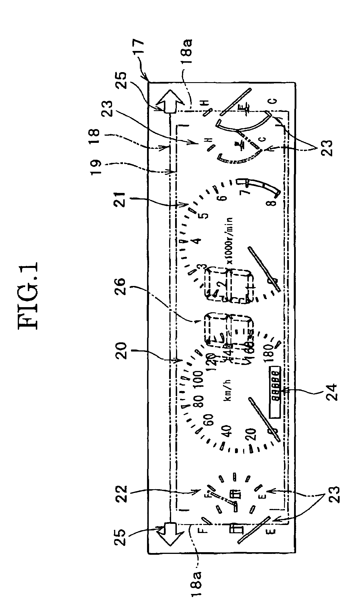 Information displaying apparatus for a vehicle