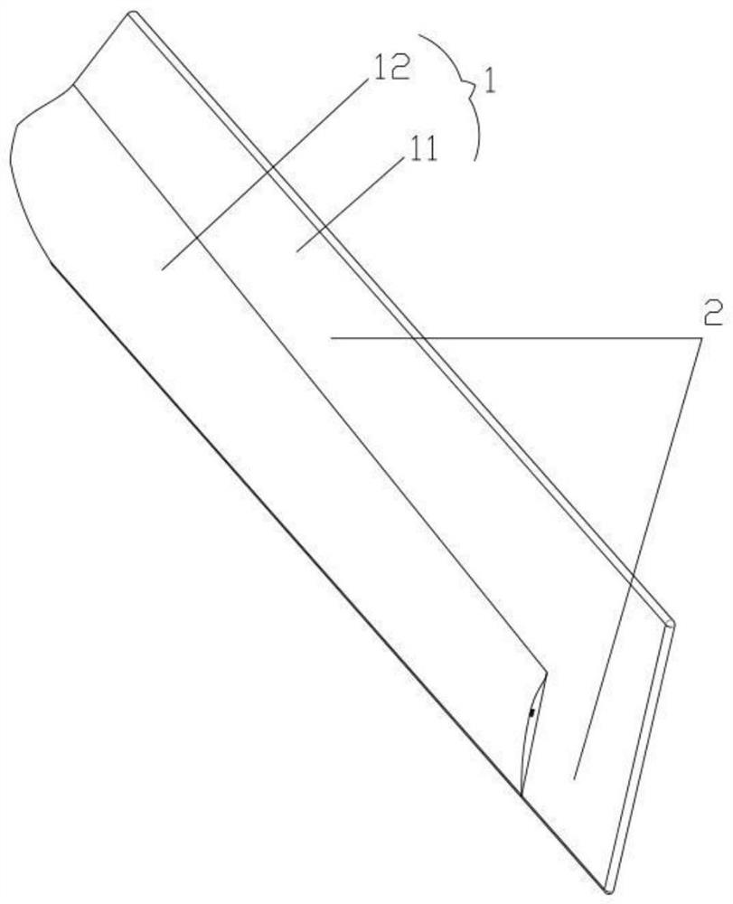 Medium-sized wind power generation blade and application thereof