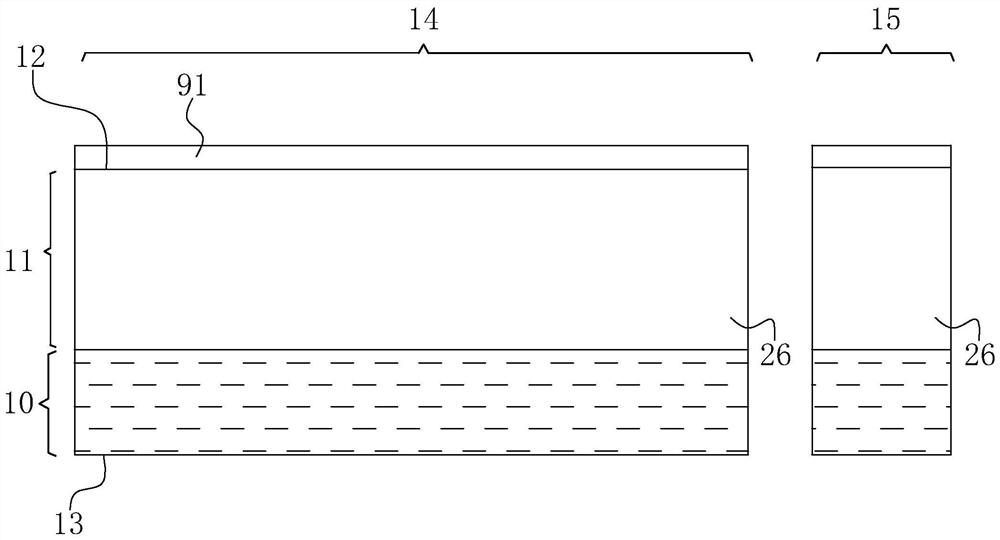 Chip structure and manufacturing method of multi-source MOS tube shared grid