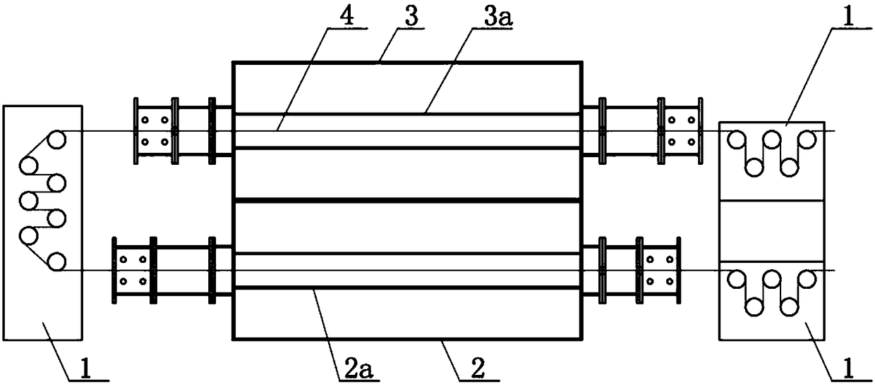 High-efficiency carbon fiber pre-carbonization process and equipment