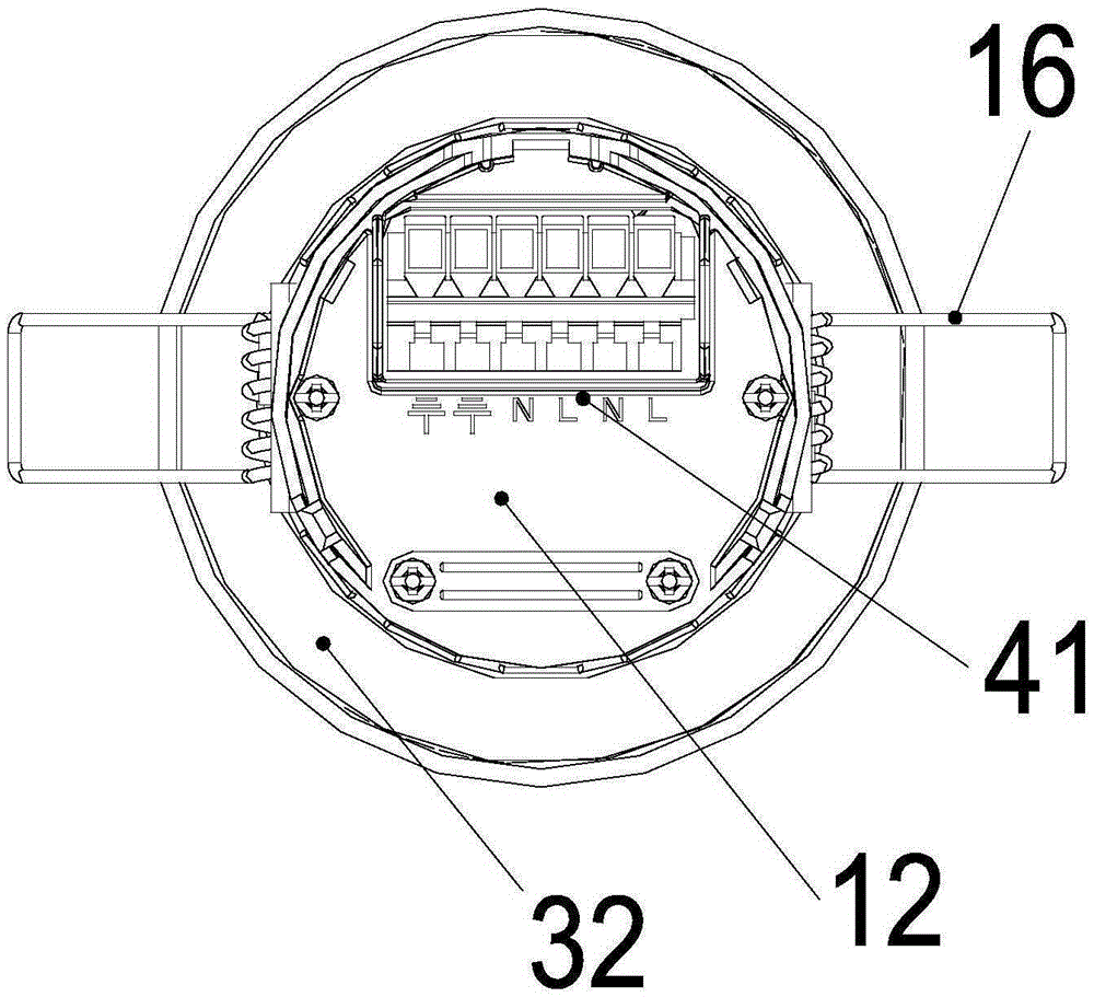 Heat dissipation structure of Light-emitting diode (LED) recessed lamp