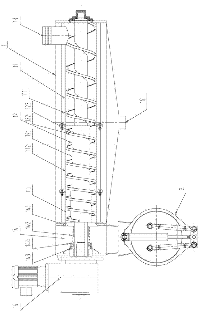 A sludge concentration, dehydration and drying integrated treatment device and its treatment method