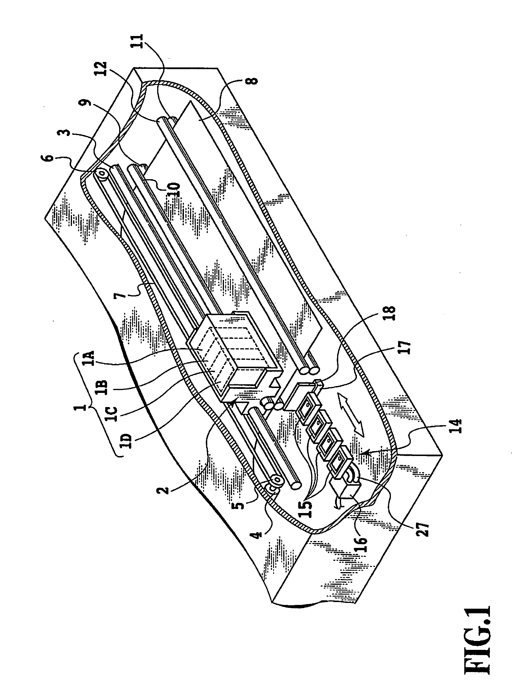 Adjustment method of dot printing position and printing system