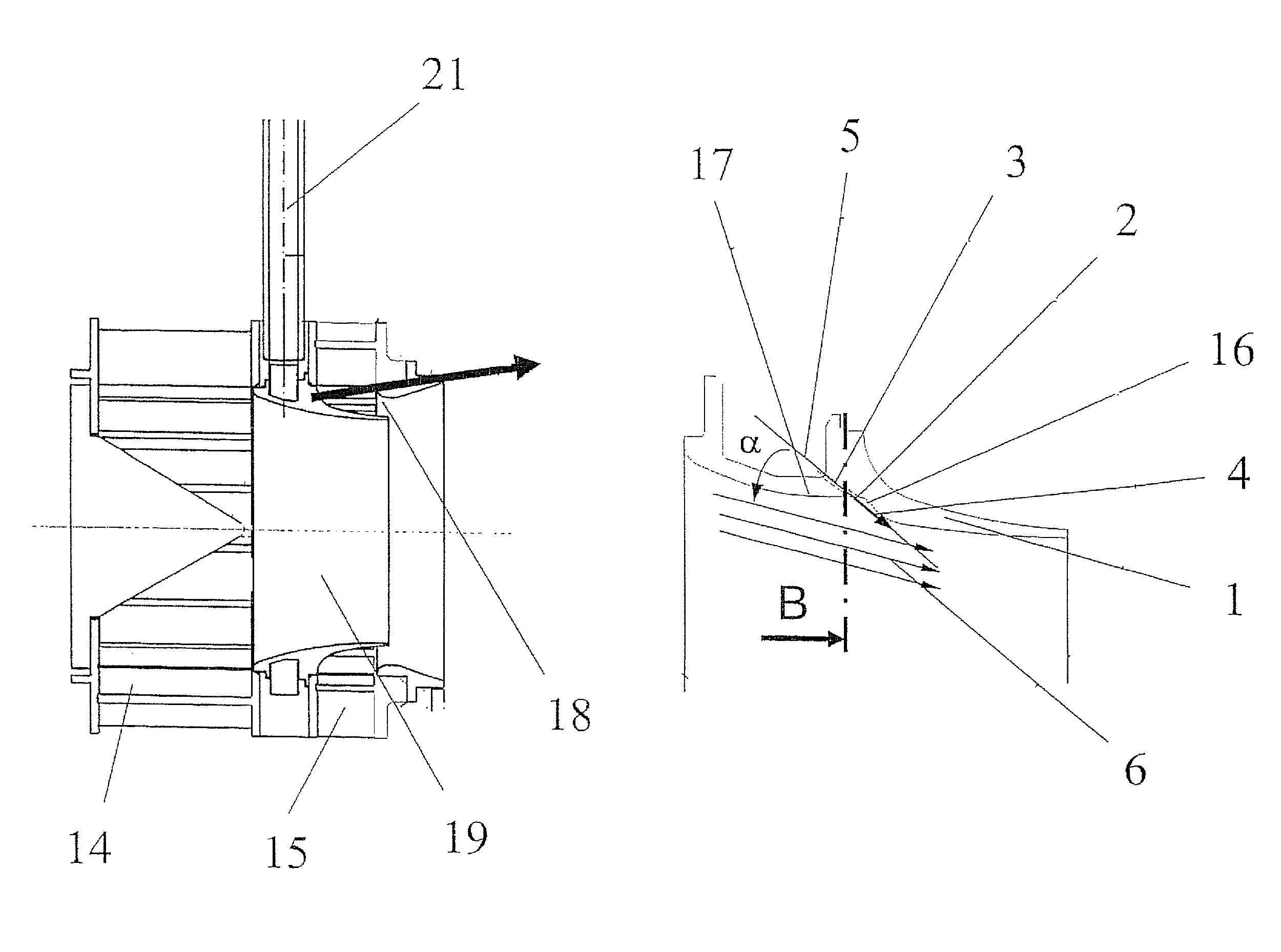Fuel injection nozzle with film-type fuel application