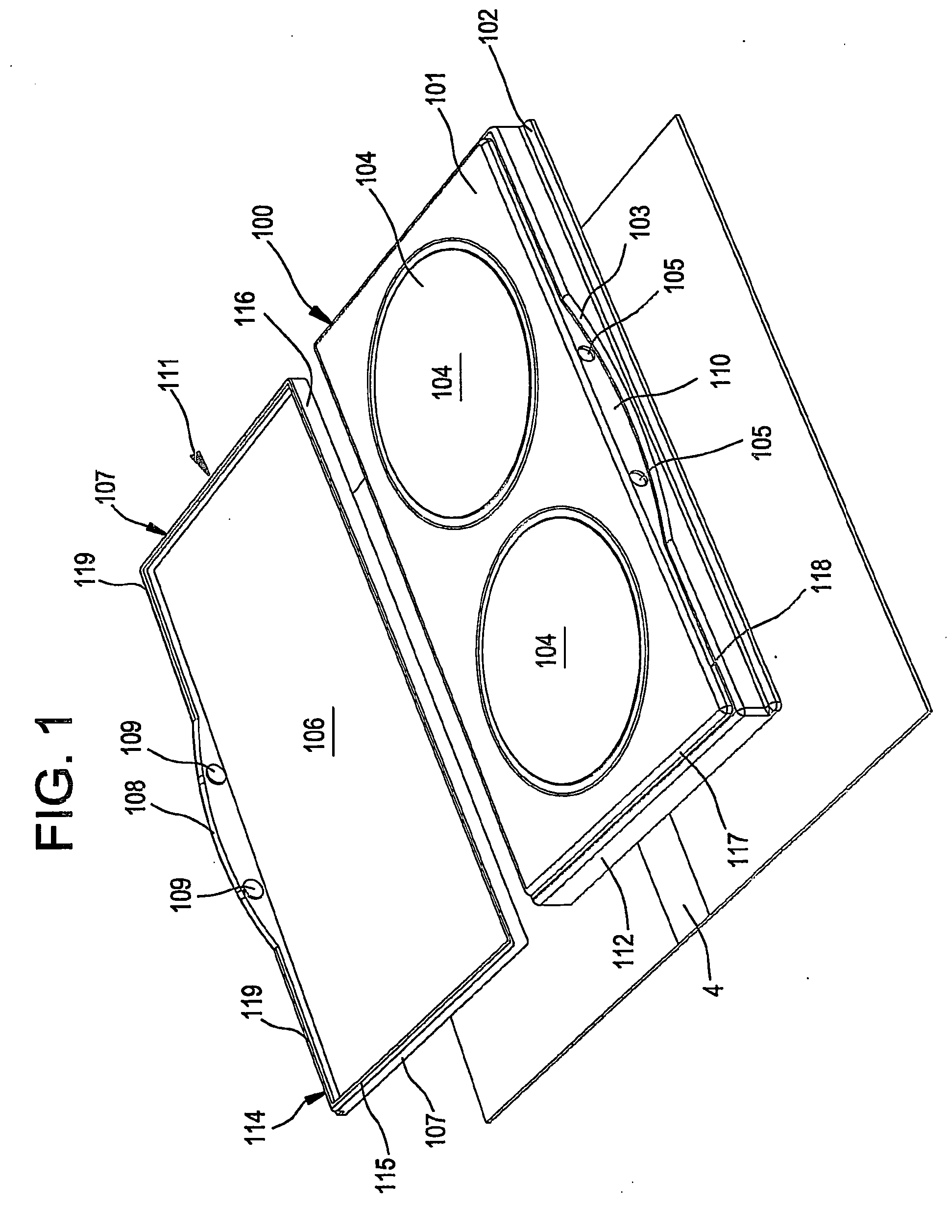Multi-functional compact with storage receptacles