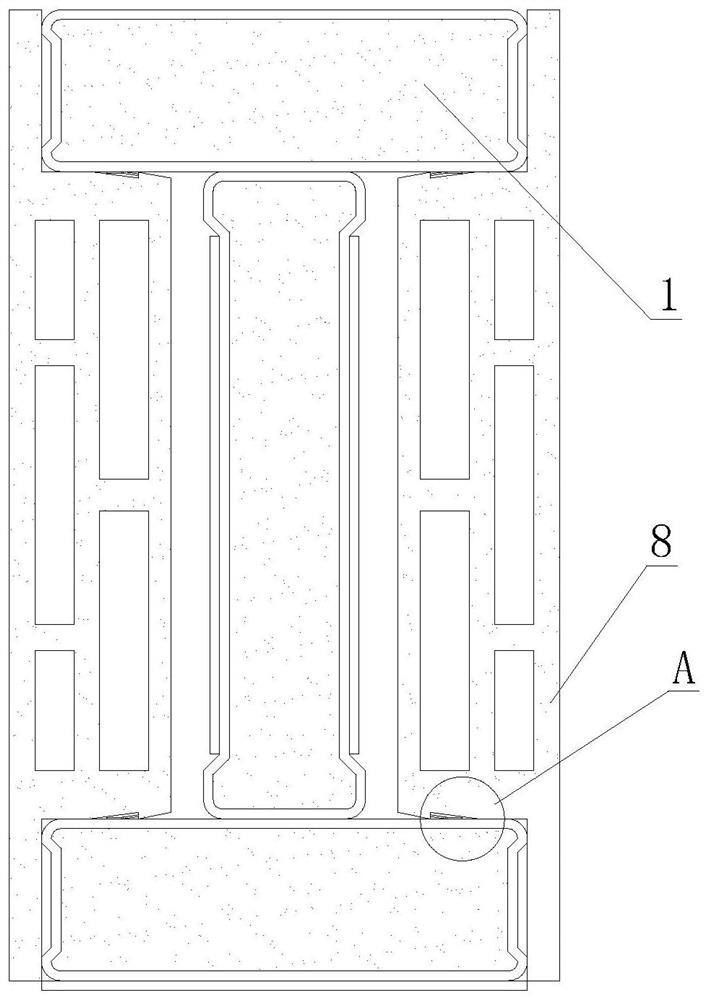 Composite fireproof anti-corrosion sound-insulation heat-preservation special-shaped steel pipe combination system and preparation method