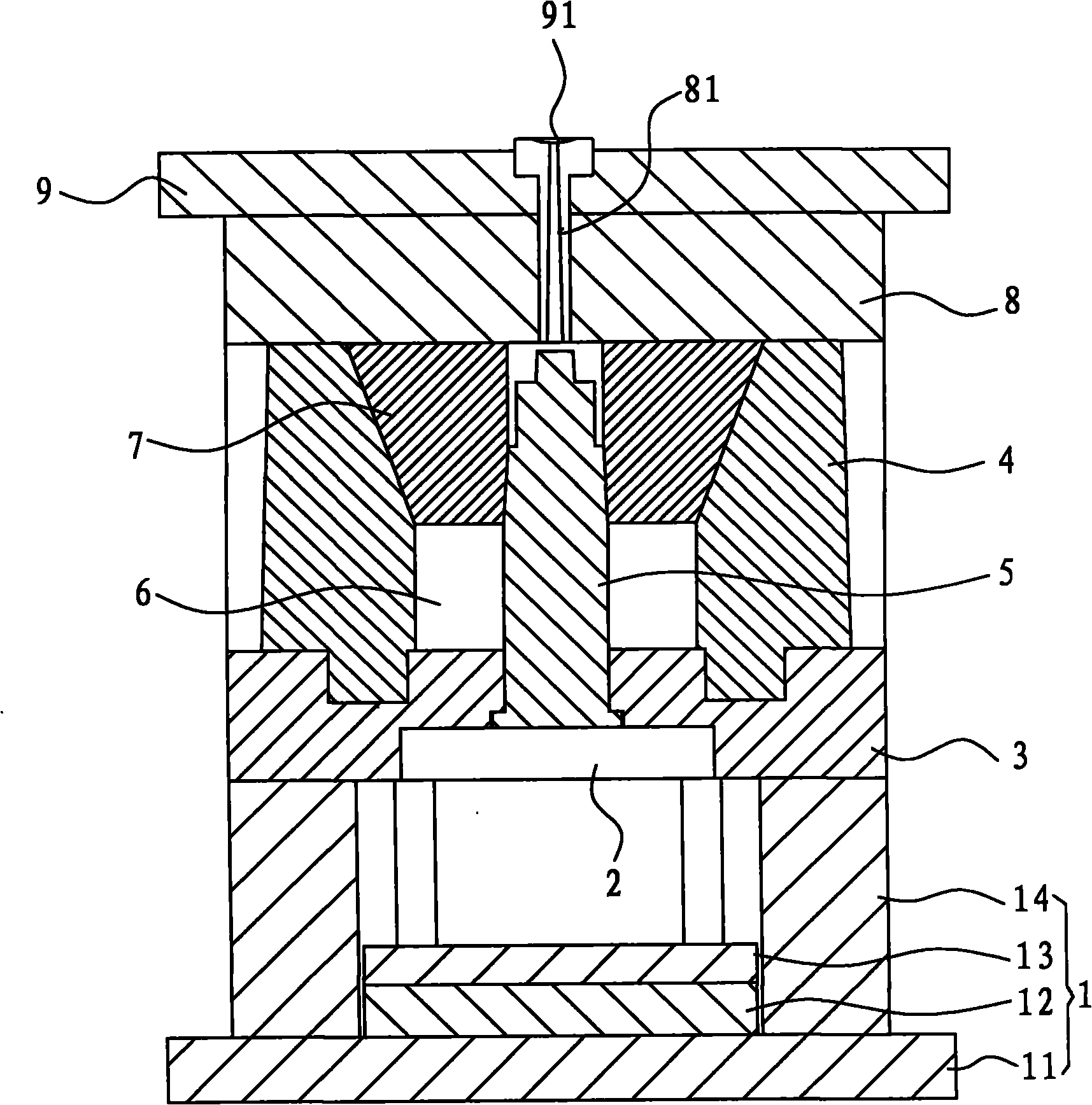 Lens barrel forming mold