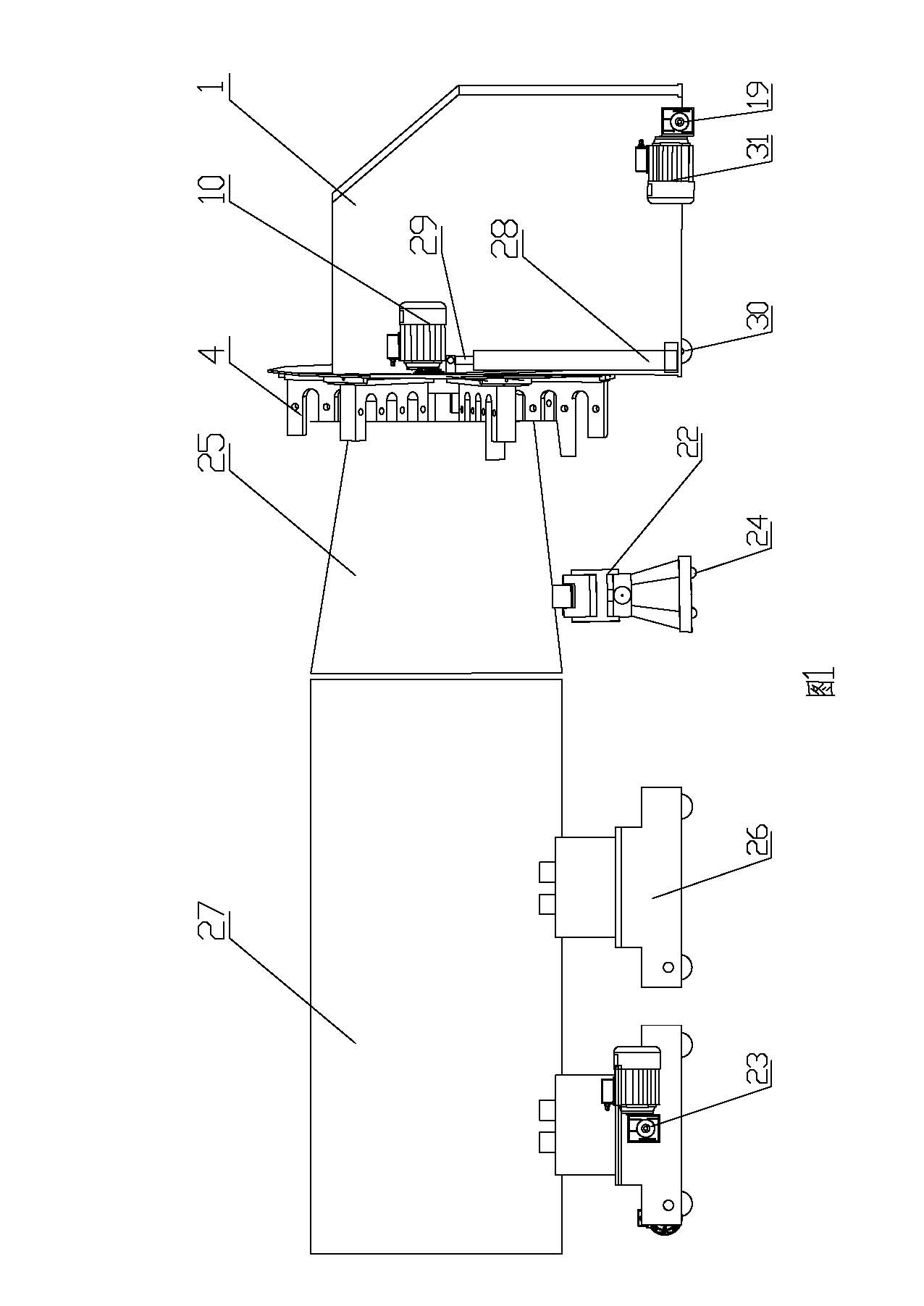 Shell ring horizontal assembly device and using method thereof